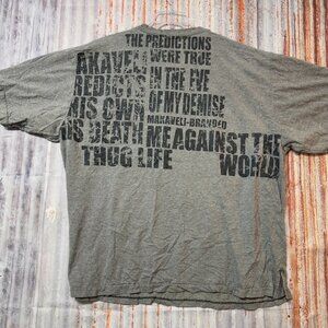 RARE! VINTAGE 90s 2Pac TUPAC Makaveli Branded CALIFORNIA LOVE Shirt 3XL *read *